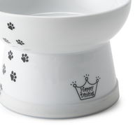 ハッピーダイニング 脚付フードボウル L シリコン付き 猫柄 猫壱