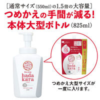 【アウトレット】ハダカラ（hadakara）泡タイプ フローラルブーケの香り ポンプ 大型 825ml ライオン