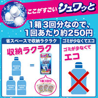 洗浄力 シュワッと洗たく槽クリーナー 除菌 消臭 個装タイプ 3回分 エステー