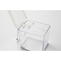 tower（タワー） 調味料ストッカー（2個）＆ラックセット ホワイト 調味料入れ 調味料ラック 山崎実業