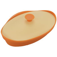 シリコンスチーマー オレンジ オーバル型 電子レンジ調理 fleur フルール 1個 シービージャパン