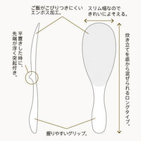 極しゃもじ ブラック K650BK 1本 食洗機対応 マーナ（marna）