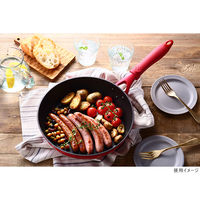 京セラ（KYOCERA） セラフォート フライパン 内面フッ素樹脂加工 28cm ガス火・IH対応 レッド CFF-28A-BRD