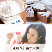 タニタ（TANITA） キッチンスケール 2kg レッド KJ212 計量器 デジタルスケール 料理用 お菓子作り パン作り おうち時間