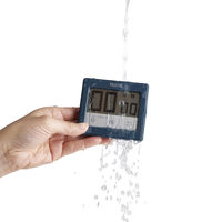 タニタ（TANITA） 防水タッチパネルタイマー ブルー TD414 1個 キッチンタイマー