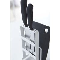 包丁＆まな板スタンド プレート ホワイト 1個 山崎実業 キッチン収納