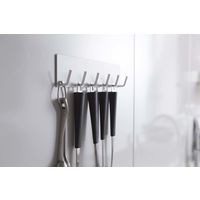 マグネット キッチンツールフック プレート ホワイト 1個 山崎実業 キッチン収納