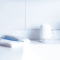 コップ取っ手付き スタンドセット ホワイト W613W 1個 マーナ