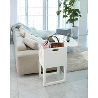 洗濯カゴ 折りたたみ＆脚付き ランドリー バスケットACOT（アコット）ホワイト I-541 1個 伊勢藤