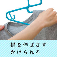 フリーグリップ10連 洗濯ハンガー 1個 レック(W-306)