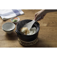 土鍋しゃもじ おこげ しゃもじ シンプル くっつかない ホワイト 1個 マーナ