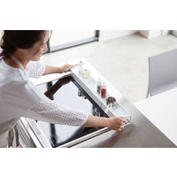 tower（タワー） 棚付き伸縮排気口カバー ホワイト 1個 山崎実業 キッチン収納