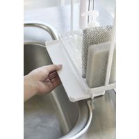 tower（タワー） スポンジ&クリーニングツールスタンド ホワイト 1個 山崎実業 キッチン収納