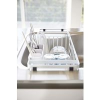 tower（タワー） 伸縮水切りワイヤーバスケット ホワイト 1個 山崎実業 キッチン収納