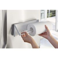 tower（タワー） 片手でカットマグネットキッチンペーパーホルダー ホワイト 1個 山崎実業 キッチン収納