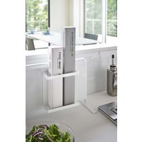 tower（タワー） マグネットラップホルダー スリム ホワイト 1個 山崎実業 キッチン収納