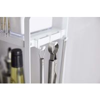 tower（タワー） コンロ横ラック2段 ホワイト 1個 山崎実業 キッチン収納