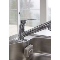 tower（タワー） 蛇口にかけるスポンジホルダー ホワイト 1個 山崎実業 キッチン収納