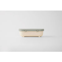 楽ランチボックス 1段 お弁当箱 抗菌 清潔 シンプル グリーン 1個 マーナ