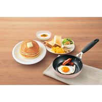 ちびパン ぷちパン フライパン 16cm ガラス蓋付き フッ素加工 IH・ガス火対応 ピンク 1個 ベストコ