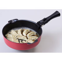 ToMay （トゥーメイ） フライパンにも鍋にもなる 取っ手の取れる 卓上鍋 24cm 深型 IH対応 レッド 和平フレイズ