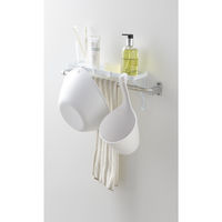 tower（タワー） タオル掛け上ラック 浴室壁面収納 ホワイト 山崎実業