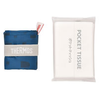 サーモス（THERMOS） ポケットバッグ エコバッグ 大容量 肩かけ たためる かわいい ネイビー REX-018 NVY 1個