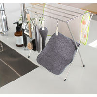 水垢とり ダスター クロス 水だけで汚れすっきり グレー 1枚 マーナ