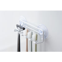 tower（タワー） 吸盤トゥースブラシホルダー 5連 ホワイト 1個 山崎実業