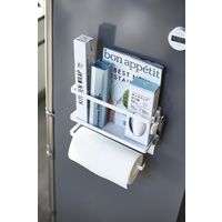 tower（タワー） マグネットキッチンペーパー＆ラップホルダー ホワイト 1個 山崎実業