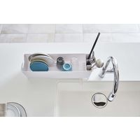 tower（タワー） スリム水切りバスケット ロング ホワイト 1個 山崎実業