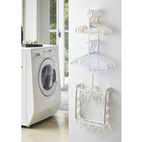 tower（タワー） マグネット洗濯ハンガー収納ラック ホワイト 1個 山崎実業