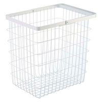 tower（タワー） ランドリーワゴン+バスケット ホワイト 1個 山崎実業 【送料無料】