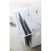 tower（タワー） マグネット伸縮洗濯機バスタオルハンガー ホワイト 1個 山崎実業