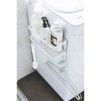 tower（タワー） ホースホルダー付き洗濯機横マグネットラック ホワイト 1個 山崎実業