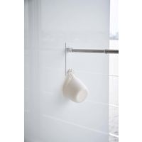 tower（タワー） マグネットバスルーム物干し竿ホルダー2個組 ホワイト 1個 山崎実業