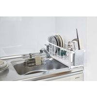 tower（タワー） スリムツーウェイ水切りワイヤーバスケット ホワイト 1個 山崎実業 【送料無料】