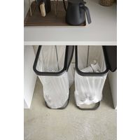 ルーチェ 横開き分別ゴミ袋ホルダー ブラック 1個 山崎実業