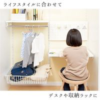 藤山 Fitrack(フィットラック) ブラケット 奥行60cm用 棚1枚分 ホワイト 2-BRT60-E 1セット(2個入)（直送品）