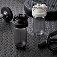 LIV PLUS シェイカーボトル　プロテイン ジム 830ml ラウンド ブラック ABF942BLK 1個