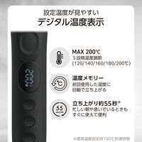 ヘアアイロン カール コテ 32mm 120~200℃(5段階調節) 立ち上り約55秒 ブラック TM363A-K テスコム 1個（直送品）