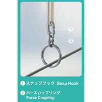 浅野金属工業 スナップフック/サイズ・規格/3SH AK18317 1個（直送品）