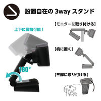 アーテック ＦｕｌｌＨＤ対応200万画素ウェブカメラ 91860 1個