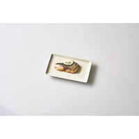 アイトー 角皿 21cm ナチュラルカラー 磁器 美濃焼 アイボリー 448717 1個（直送品）