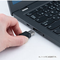 ナカバヤシ USB2.0 延長ケーブル USB A 0.5m ブラック USB-EA005BK 1個