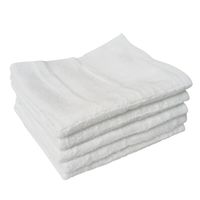 林 防災用圧縮タオル　フェイスタオル　ホワイト（白）　1セット25枚（同色5枚×5パック）