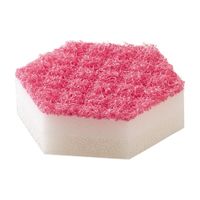 キッチンスポンジ まんてんスポンジ 持ちやすいミニサイズ・六角型 抗菌 日本製 1パック（2個入）オーエ
