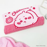 MORIPiLO 枕カバー タオル地  約32x52cm ちいかわ グッズ 洗える 35×50～43×63cm枕対応 のびのび 伸縮タイプ  ピンク