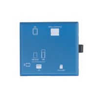 ナカバヤシ USB3.2Gen1 マルチカードリーダー・ライター ブルー CRW-37M87BL 1個