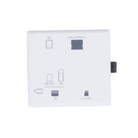 ナカバヤシ USB3.2Gen1 マルチカードリーダー・ライター ホワイト CRW-37M87W 1個